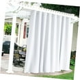 thumbnail image 1 of Highcool RYB White Curtains - Extra Panels Privacy Curtains for Cabana Balcony Basement, 120 inches Width by 95 inches Length, 1 Piece, Grayish White, 1 of 7