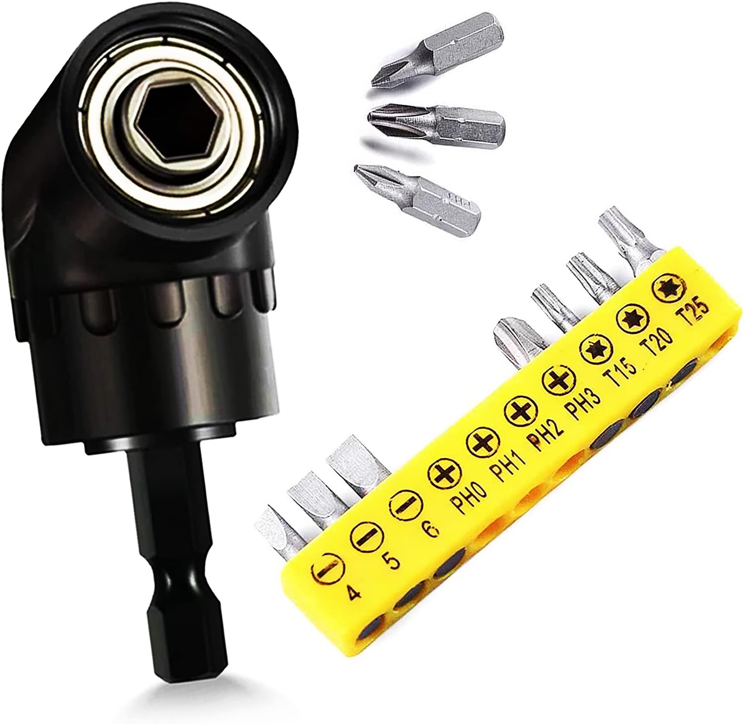 Highcool Right Angle Drill Attament Adter Set For Tight Space Drill Bit ...