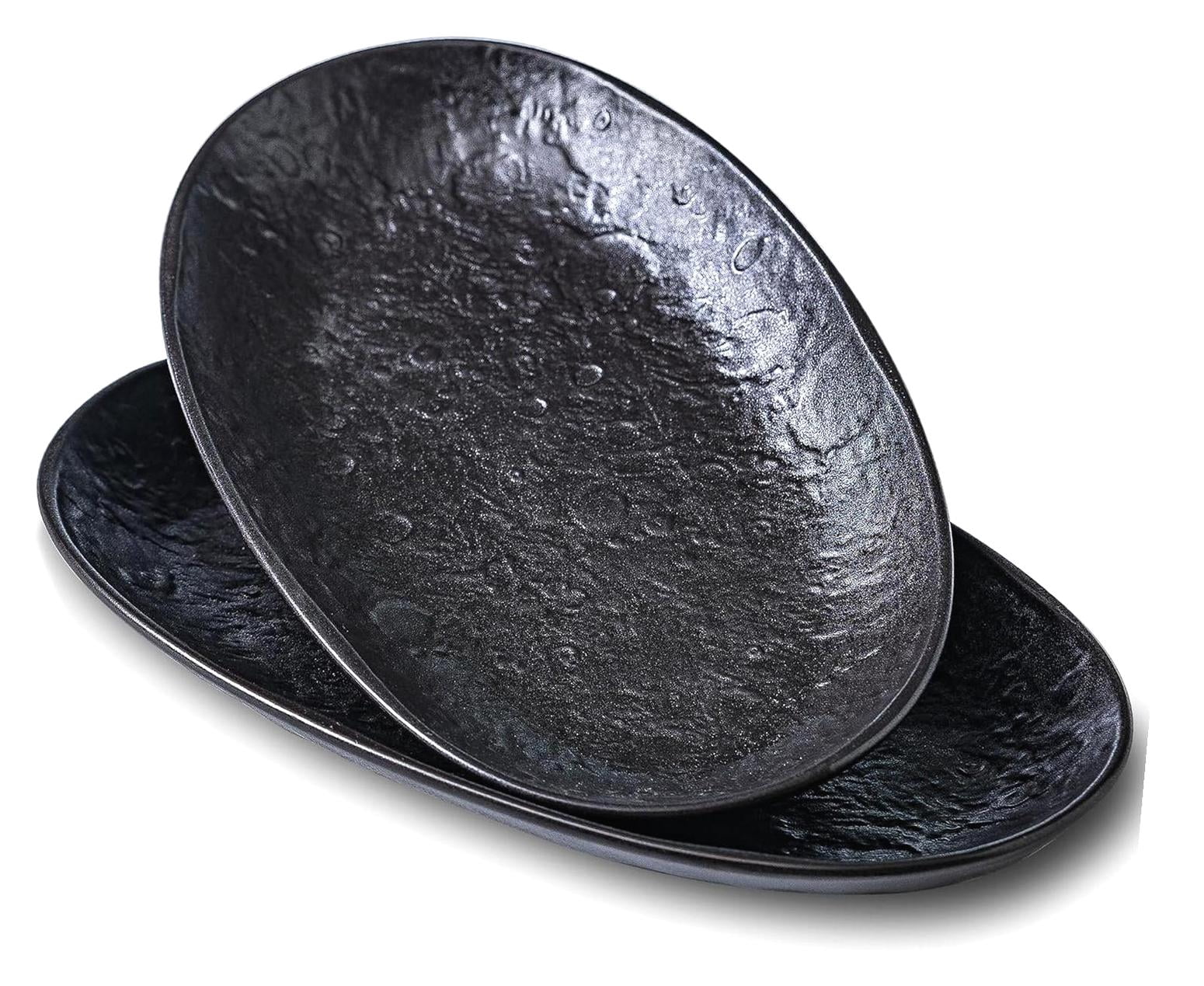 Highcool Serving Platter Oval Plates Ceramic 12-Inch Set Serving Dishes ...