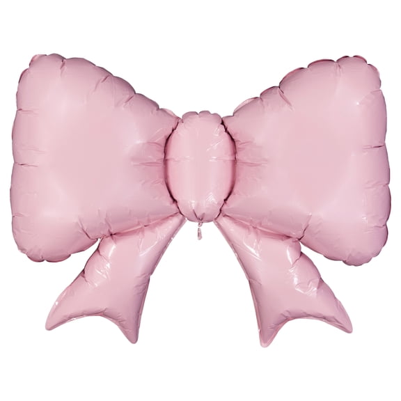 Large Pink Bow-Shaped Foil Balloon, by Way To Celebrate