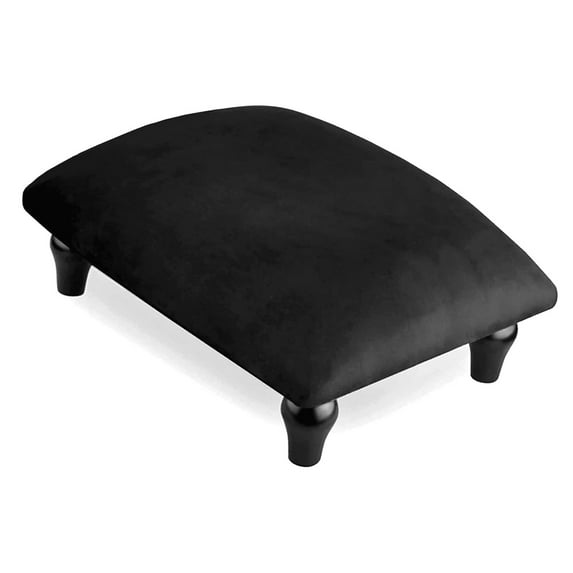 Highcool Small Foot Stool Ottoman with Stable Wood Legs, Upholstered Footstool, Padded Foot Rest Step Stool for Beds, Seat Chair, Couch, Sofa, Bedroom