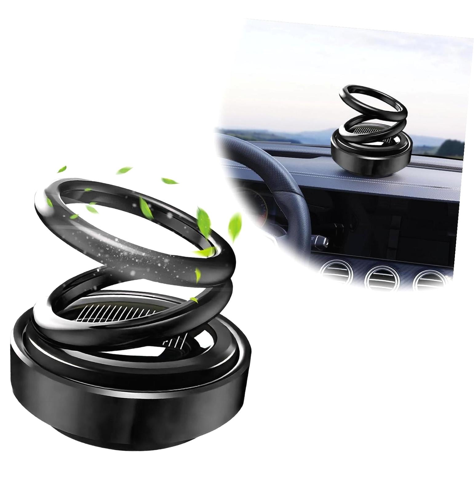 Highcool Solar-Powered Rotating Car Air Freshener, Dual Solar Energy ...