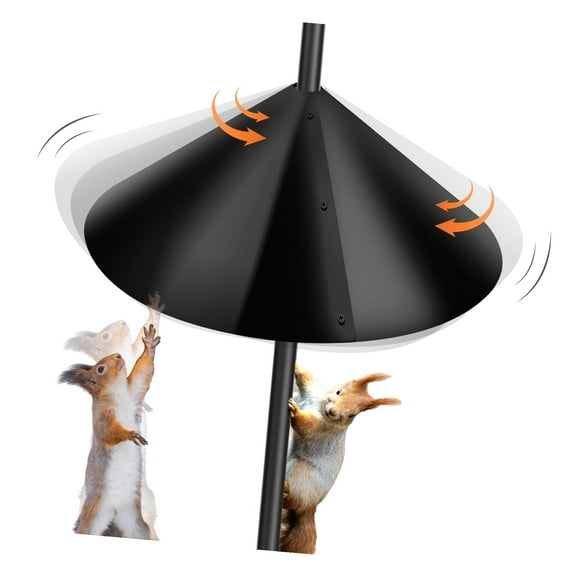 Highcool Squirrel Baffle for Pole, Pole Mount Squirrel Proof Stopper- 19 Inch,1 Pack,Plastic