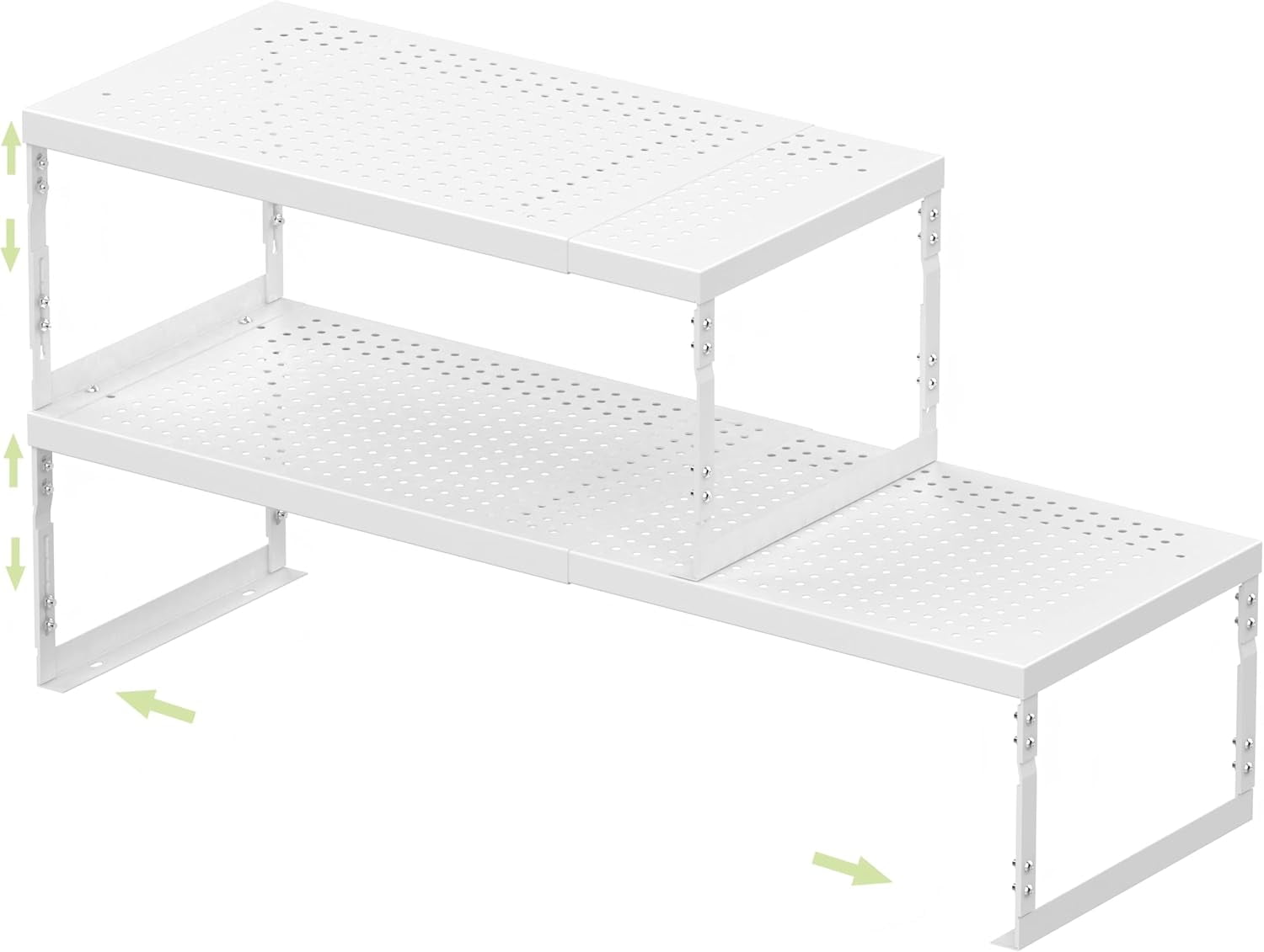 Highcool Stackable Metal Storage Organizer Expandable Wire Rack with ...