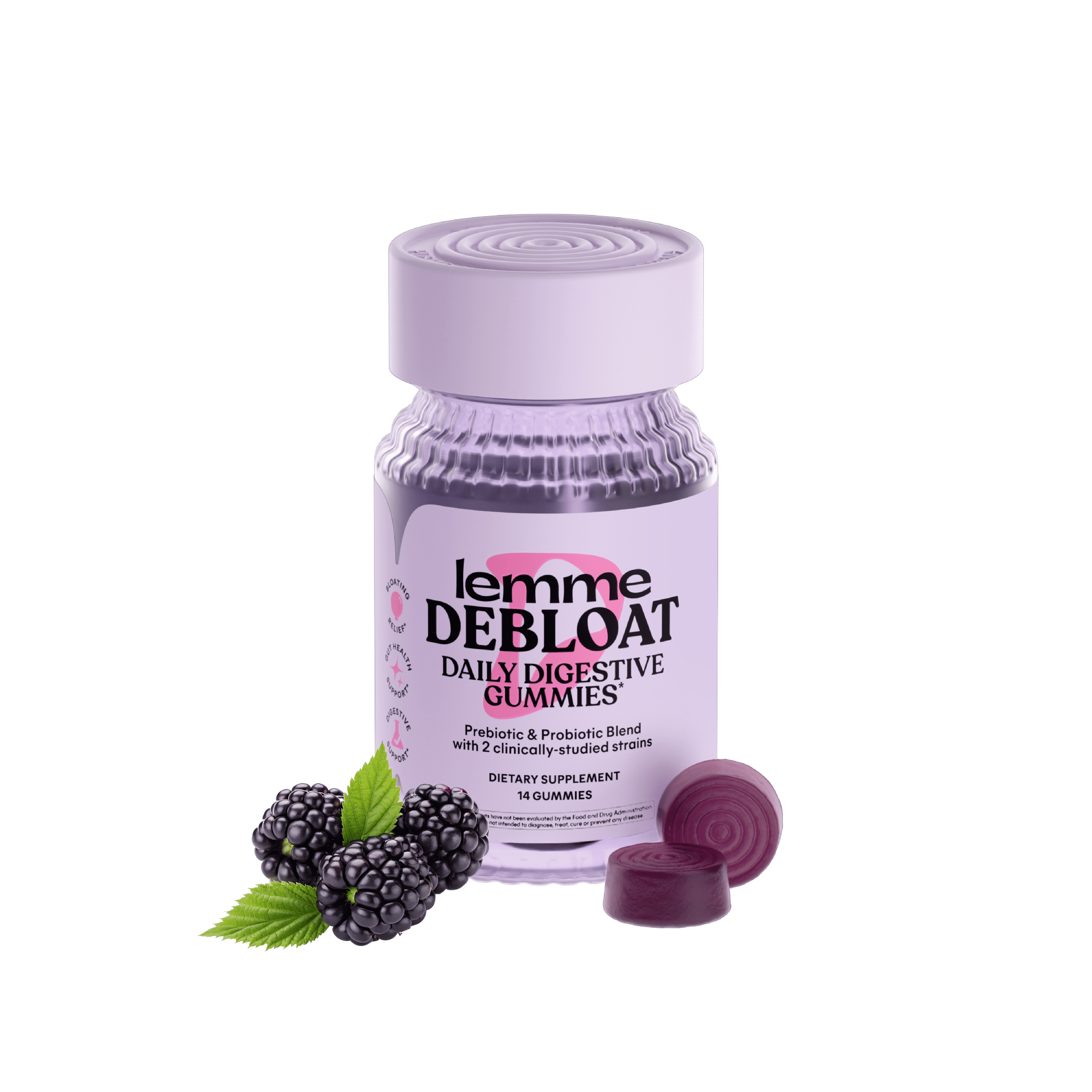 Lemme Debloat 3-in-1 Prebiotic, Probiotic & Digestive Enzyme