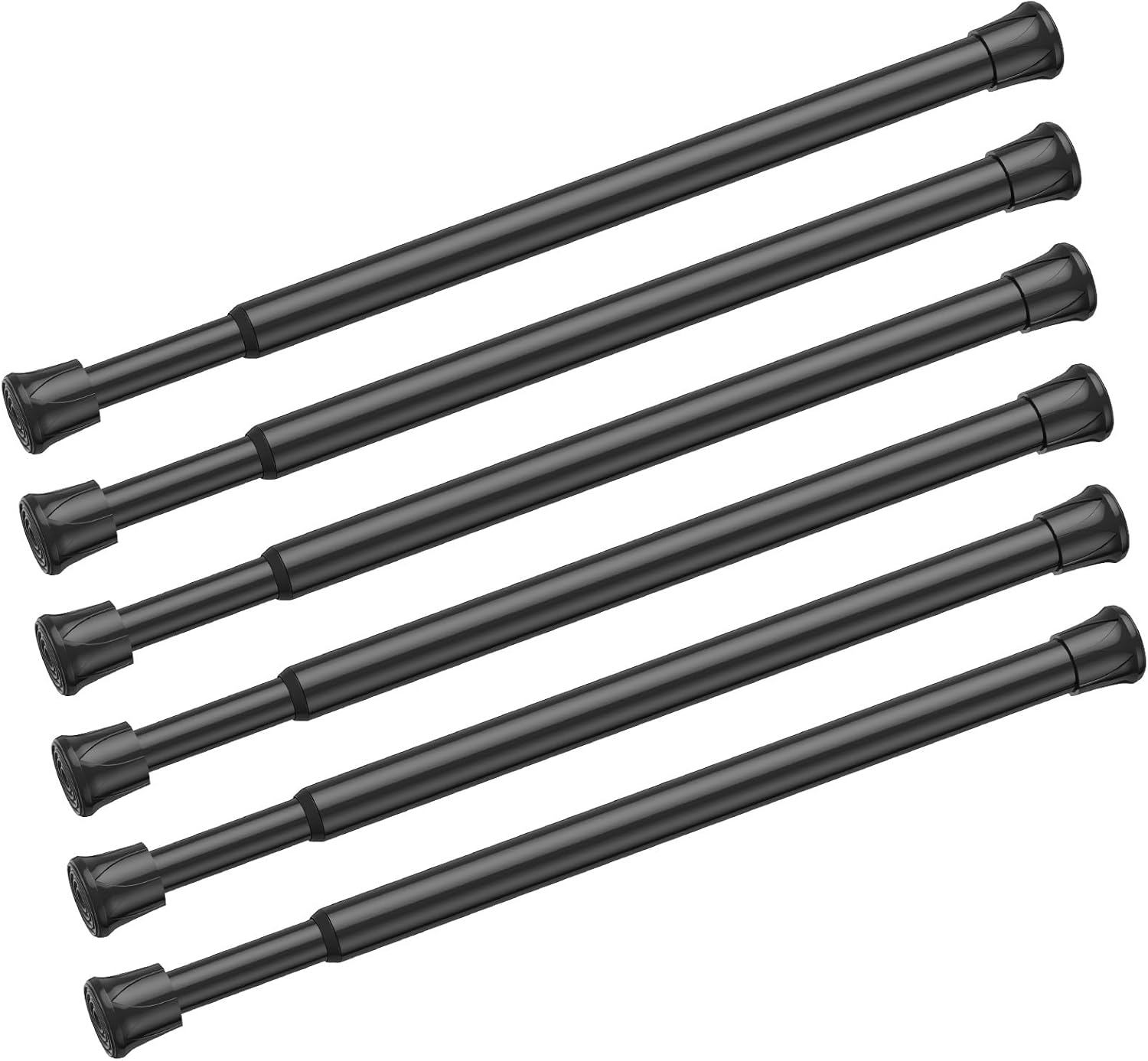 Hub Rods Kitchen Highcool Tension Curtain Rod Tension -28Inch Curtain Rod 6PCS small ...