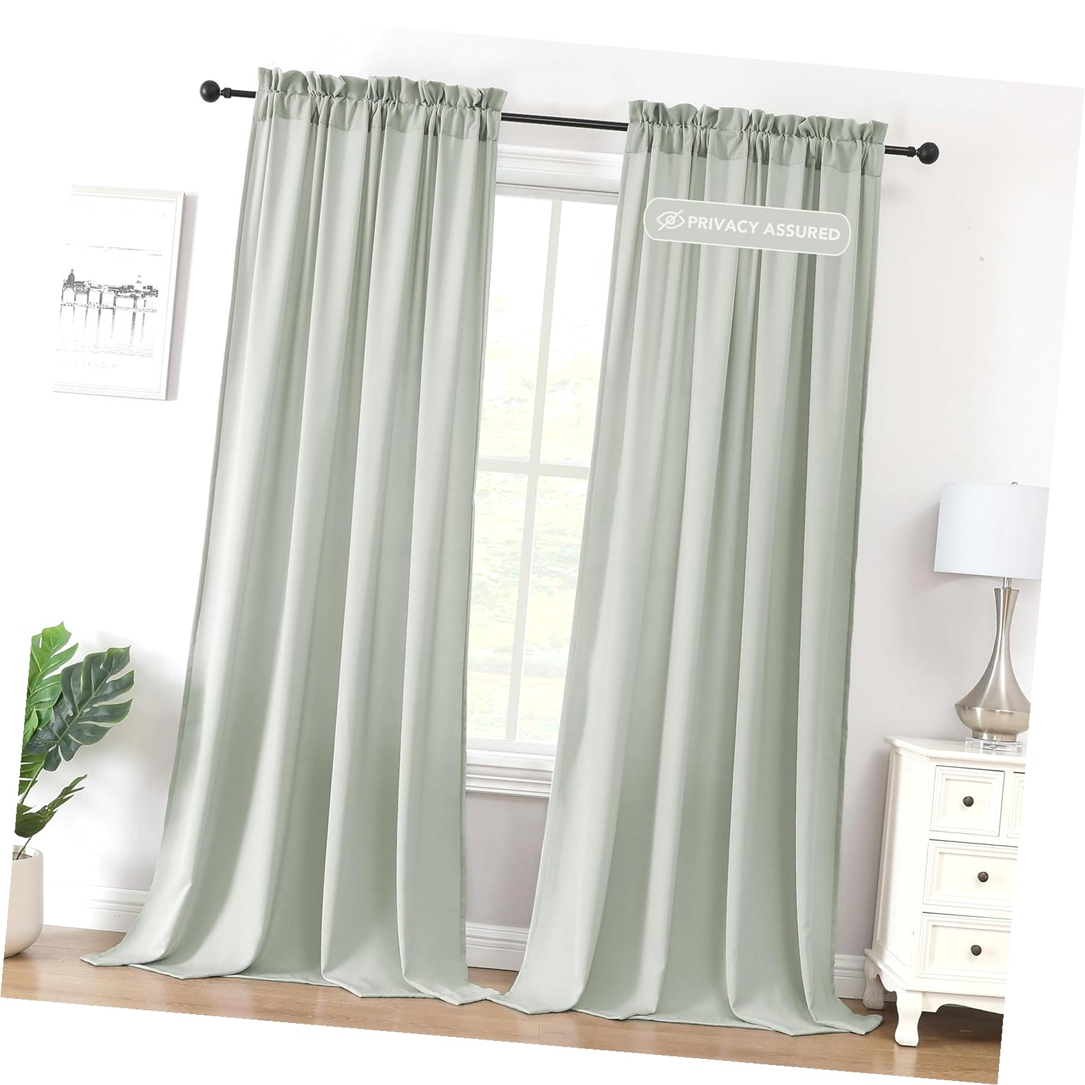 Highcool VERSAILTEX Sheer Curtains 95 inches Long No--Through Farmhouse