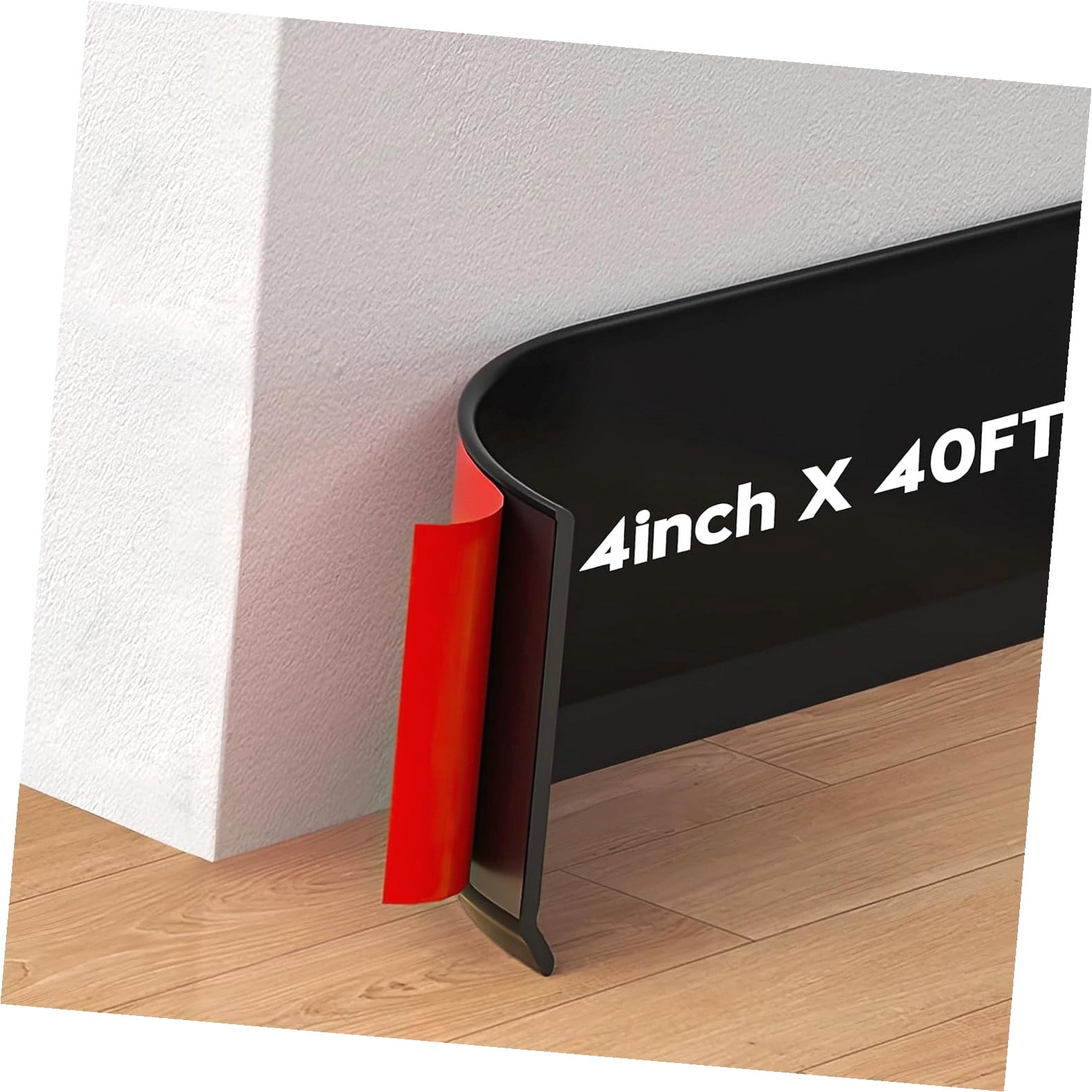 4 Inch Kick Baseboard Highcool Wall Baseboard, 4 Inch 10 FT Vinyl Baseboard - and Stick Self ...