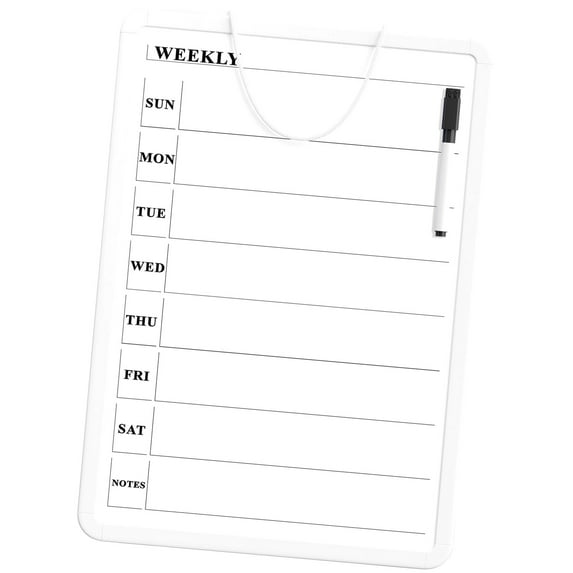 Highcool Weekly Calendar Whiteboard for Wall 11 quot quot Double Sided