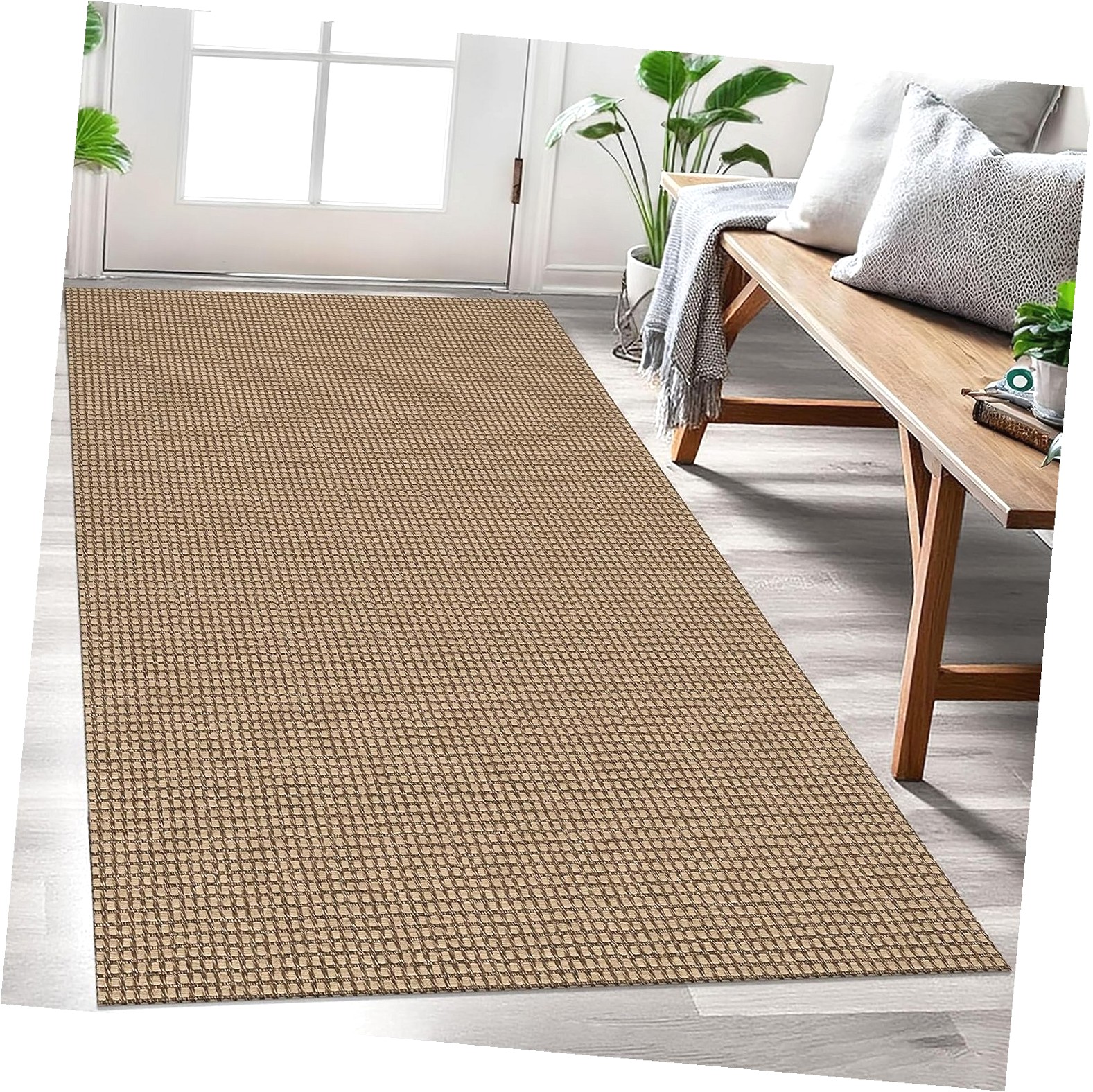 Highcool Woven Area Rug 3x5 Ft Washable Rugs for Entryway Braided ...
