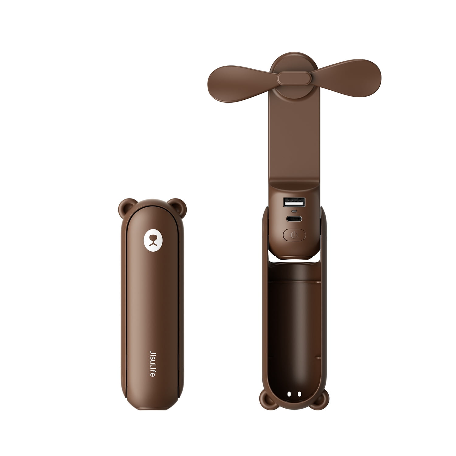 JisuLife Handheld Fan Life8X, Brown