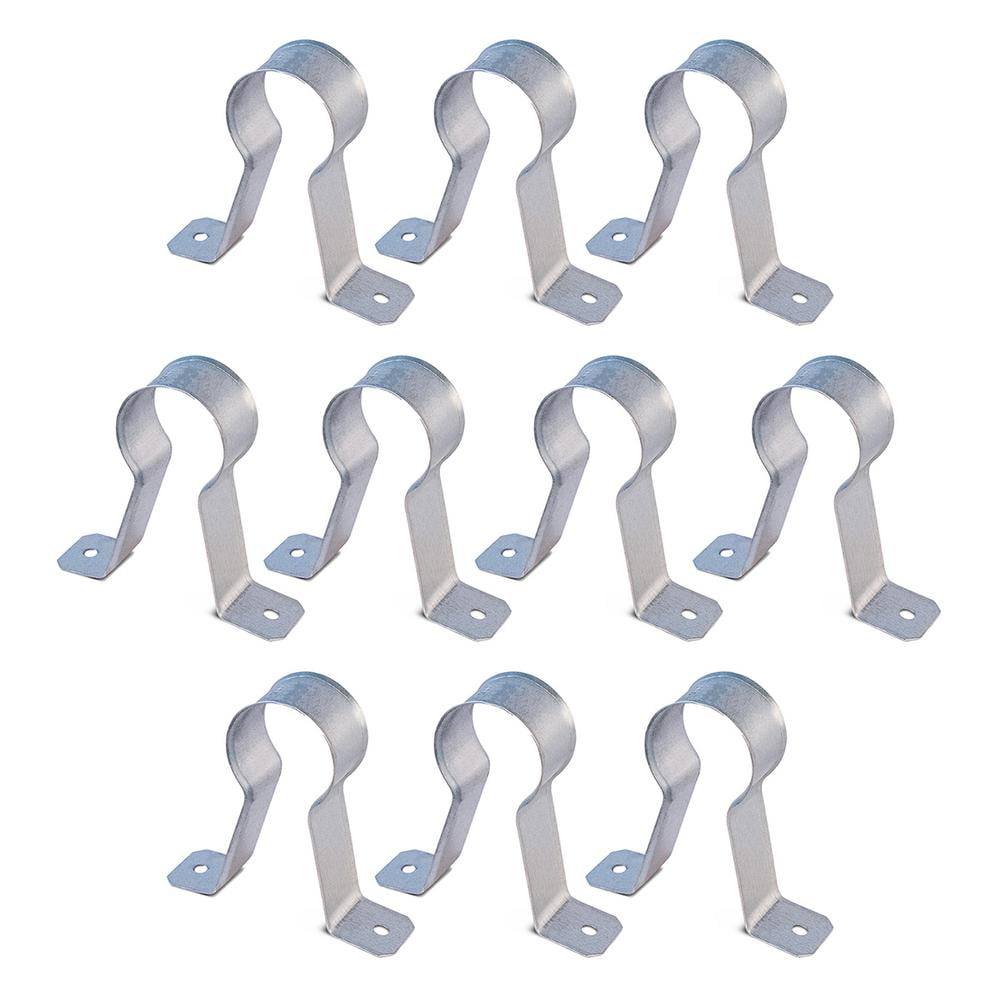 Highcraft 1-1/2 in. CPVC Stand Off Pipe Strap in Galvanized Steel (10-Pack)