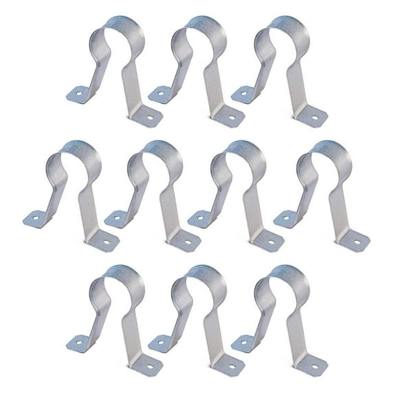 Highcraft 1-1/2 in. CPVC Stand Off Pipe Strap in Galvanized Steel (10-Pack)