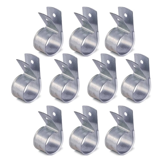 Highcraft 1-1/2 in. CPVC Wrap-Around Pipe Strap, Galvanized Steel (10-Pack)