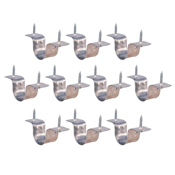 Highcraft 1-1/4 in. CPVC 2 Hole Pipe Strap in Galvanized Steel (10-Pack)