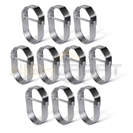 Highcraft 1/2" Clevis Hanger for Vertical Pipe Support Steel (10-Pk)