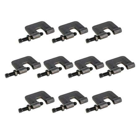 Highcraft 1/2 in. C-Clamp Rod Anchor for Beam, Uncoated Steel (10-Pack)