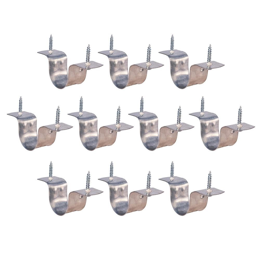 Highcraft 1 in. CPVC 2-Hole Pipe Strap, Galvanized Steel (10-Pack)