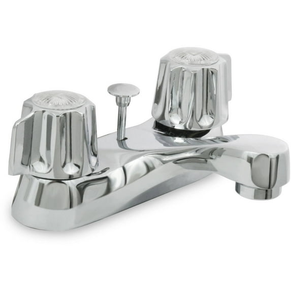 Highcraft 17142-NL 2 Handle Lavatory Faucet with Brass Pop/Up (Gerber), Lead Free