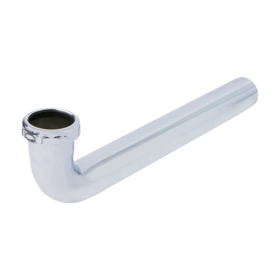Highcraft 19125 Slip Joint Waste Bend for Tubular Drain Applications, 1-1/2 in. x 12 in., 17GA Chrome Plate Brass