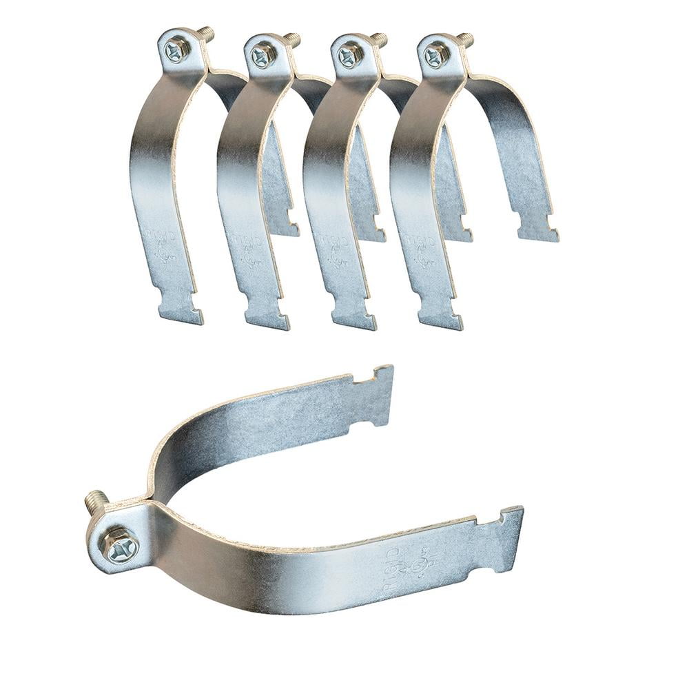 Highcraft 2-1/2 in. Electro Galvanized Steel Strut Clamp (5-Pack)