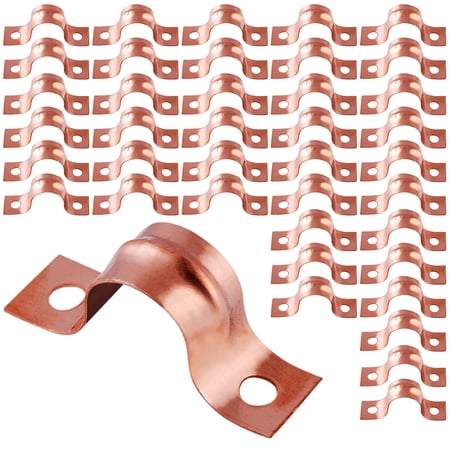 Highcraft 2-Hole Copper Pipe Strap U Bracket 3/4", 100 Pk