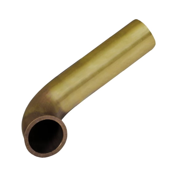 Highcraft 2182 Direct Connect Waste Bend for Tubular Drain Applications, 1-1/2 in. x 8 in., 22GA Brass