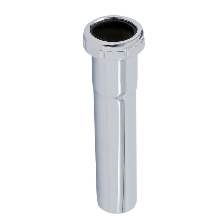 Highcraft 2461 Slip Joint Extension Tube for Tubular Drain Applications,  1-1/4 in. x 6 in., 22GA Chrome Plated Brass 