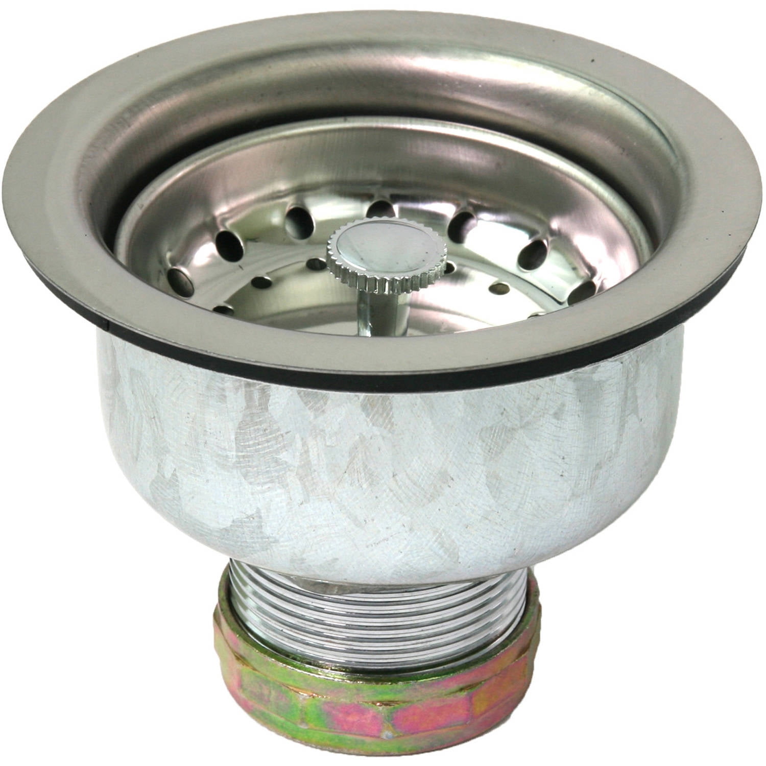Highcraft 3-3/4 Long Shank Stainless Steel Sink Strainer Highcraft 3-3/4 Long Shank Stainless Steel Sink Strainer