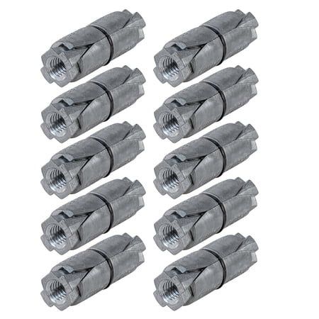 Highcraft 3/4” Double Expansion Shield, Zinc, 10 Pack