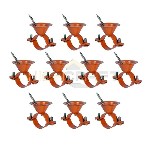 Highcraft 3/4 in. Pipe Bell Hanger in Copper Plated Steel (10-Pack)