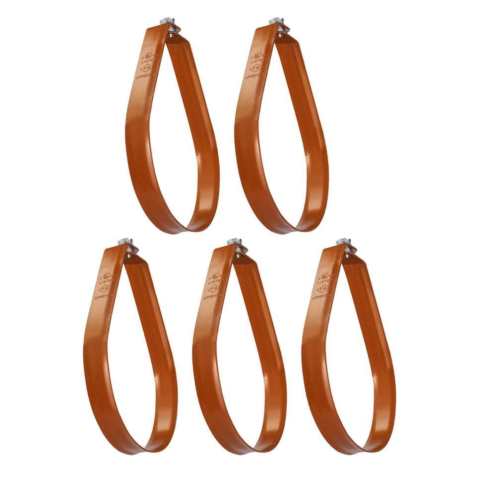 Highcraft 3 in. Swivel Loop Hanger for Vertical Pipe Support in Copper Epoxy Coated Steel (5-Pack)