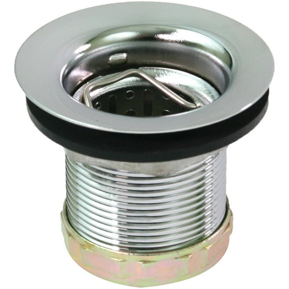 Highcraft Bar Style Deep Sink Drain Strainer, Chrome