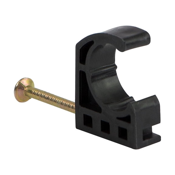 Highcraft Half Clamp J-Hook with Nail For Pex Tubing Pipe Support (50 Pack), 3/4 Inch
