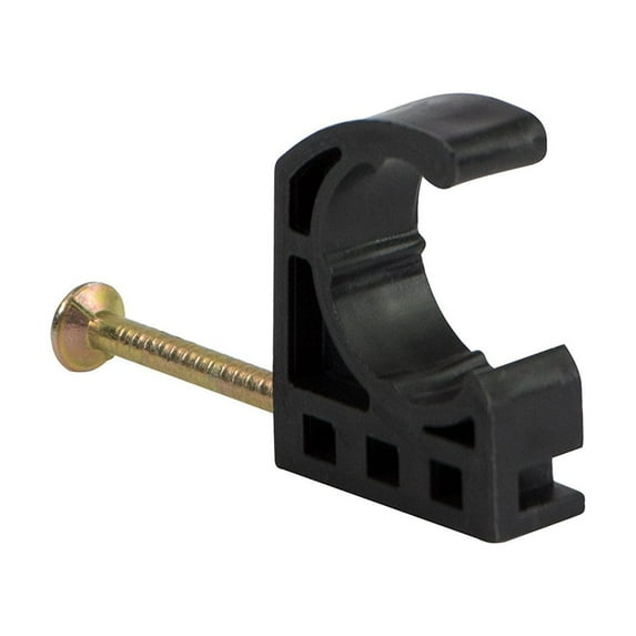 Highcraft Half Clamp J-Hook with Nail For Pex Tubing Pipe Support (50 Pack), 3/4 Inch