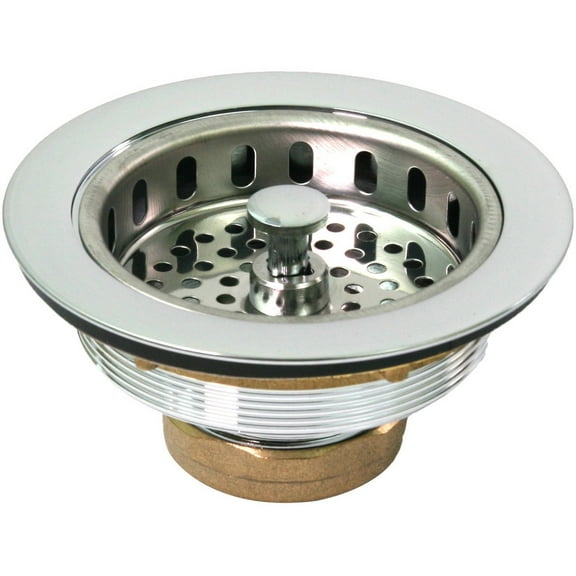 Highcraft Heavy Duty Sink Drain Strainer with Chrome Plated Solid Brass Body