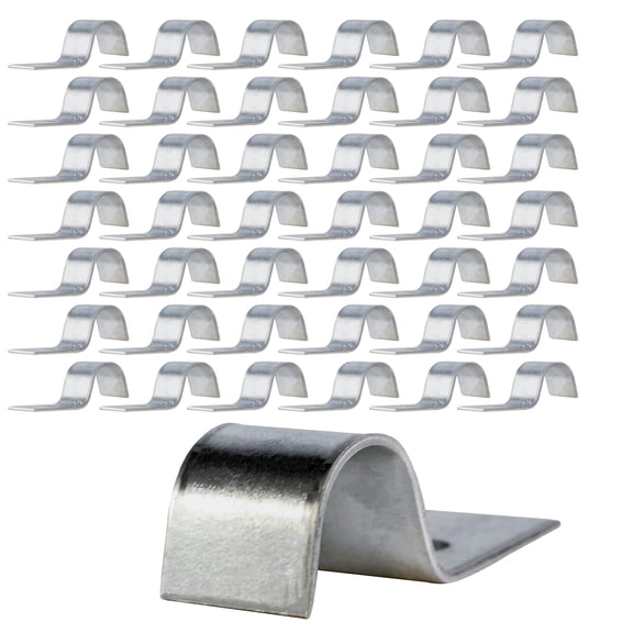Highcraft One Hole Pipe Strap U-Bracket, 1/2", Galvanized,100 Pk