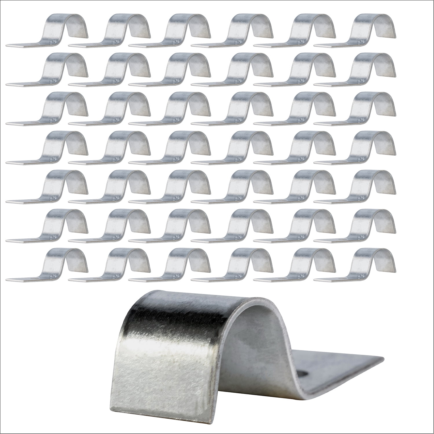 Highcraft One Hole Pipe Strap U-Bracket, 3/4", Galvanized,100 Pk