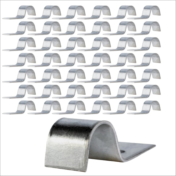 Highcraft One Hole Pipe Strap U-Bracket, 3/4", Galvanized,100 Pk