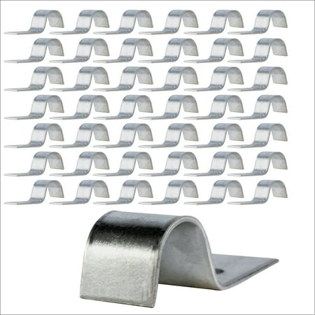 Highcraft One Hole Pipe Strap U Bracket, 3/8", Galvanized, 100 Pk