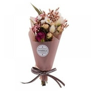 Highdream 24cm Artificial Dried Flower Natural Birthday Bouquet