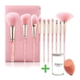 thumbnail image 1 of Highend Makeup Brushes Crystal Handle Makeup Brush Set 10pcs Best Make Up Tools Women, Teens, Beginners, Professional Make Up Artist With Best Gift Bundle-free Makeup Sponge Beauty Blender Gift Set, 1 of 6