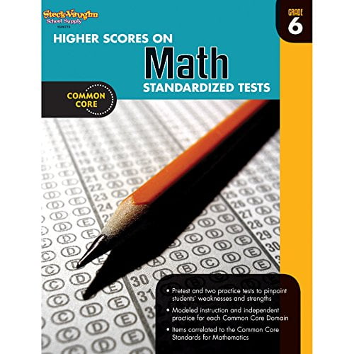 Pre-Owned Higher Scores on Math Standard Test Workbook, Grade 6 (Steck Vaughn) Paperback
