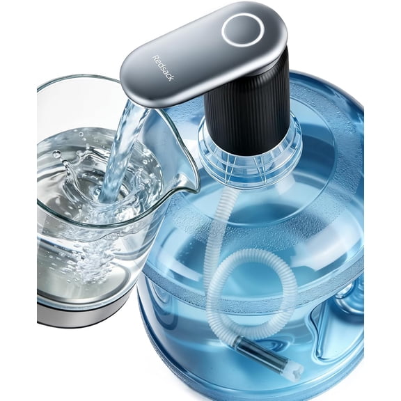 Highest-Output Water Pump for 1/2/3/5 Gallon Bottle, Electric USB C Water Dispenser Whisper-Quiet,Portable Automatic Drinking Jug Pump Rechargeable for Camping Home Office/World Cup Viewing Party