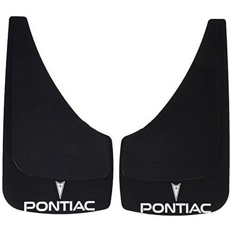 Highland 1028700 Black Pontiac Logo Molded Splash Guard 2 Piece