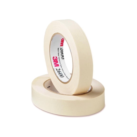 Highland 2600 Masking Tape, 2 Inches X 60 Yards, 3 Inch Core, Pack Of 6