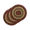 thumbnail image 1 of Highland 8" Round Red Jute Placemat (Set of 3) Farmhouse Table Decor Trivets for Kitchen and Dining Table Mat, 1 of 5