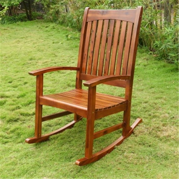 Stained Rocking Chair Highland Acacia Americana Rocking Chair, Stain - Walmart.com