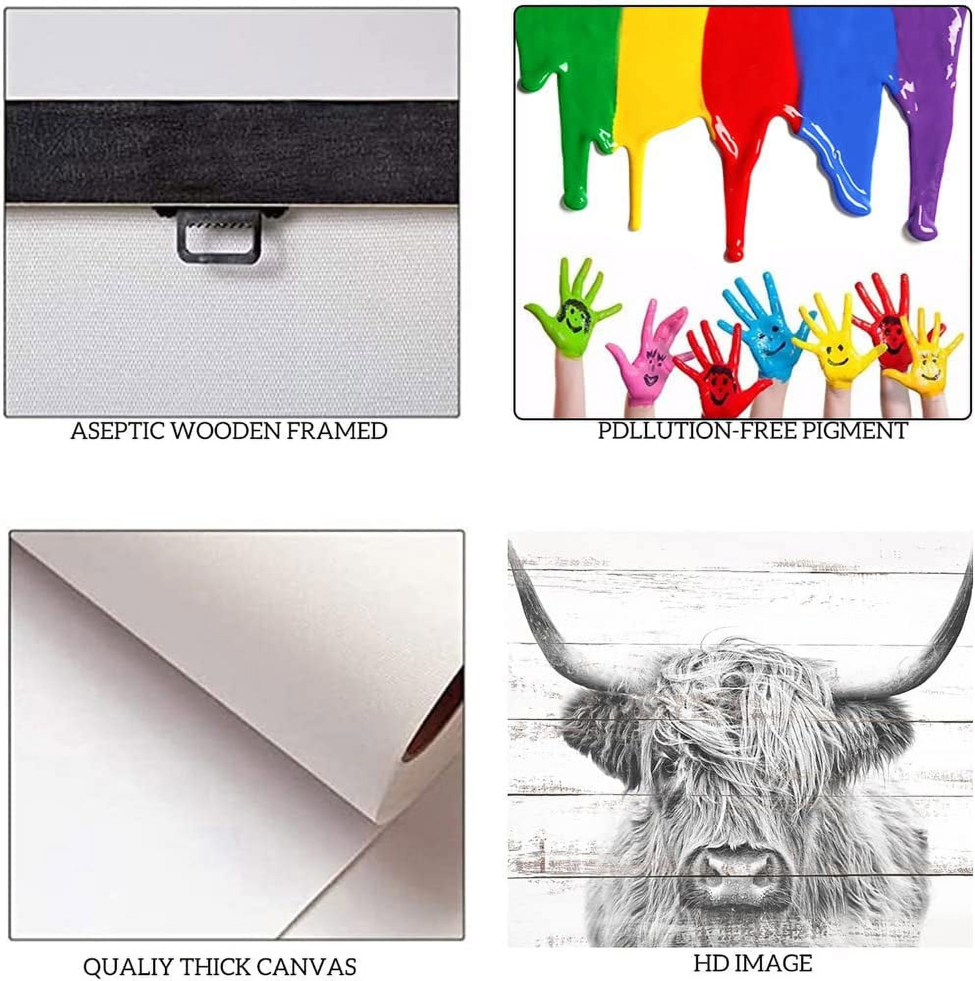 Highland Cow Farmhouse Wall Décor