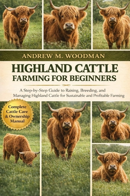 Highland Cattle Farming for Beginners: A Step-by-Step Guide to Raising, Breeding, and Managing Highland Cattle for Susta, (Paperback)